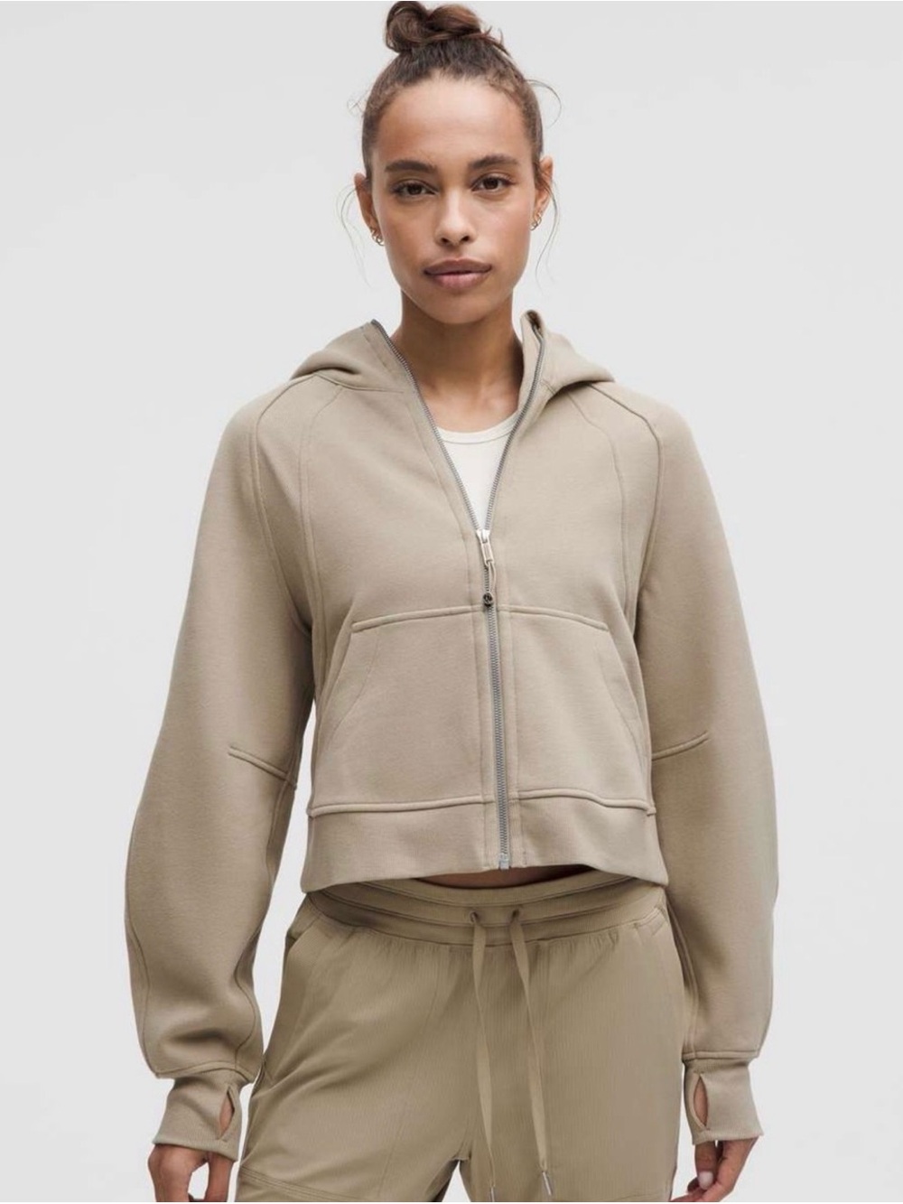 Lululemon scuba full zip hoodie cropped